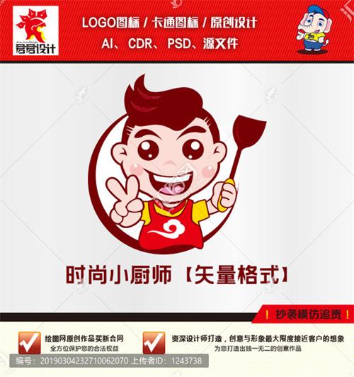 《时尚小厨师》素材【原创设计】【已签约授权放心购买】-LOGO标兵，专业LOGO设计平台-logo修改--制图修图